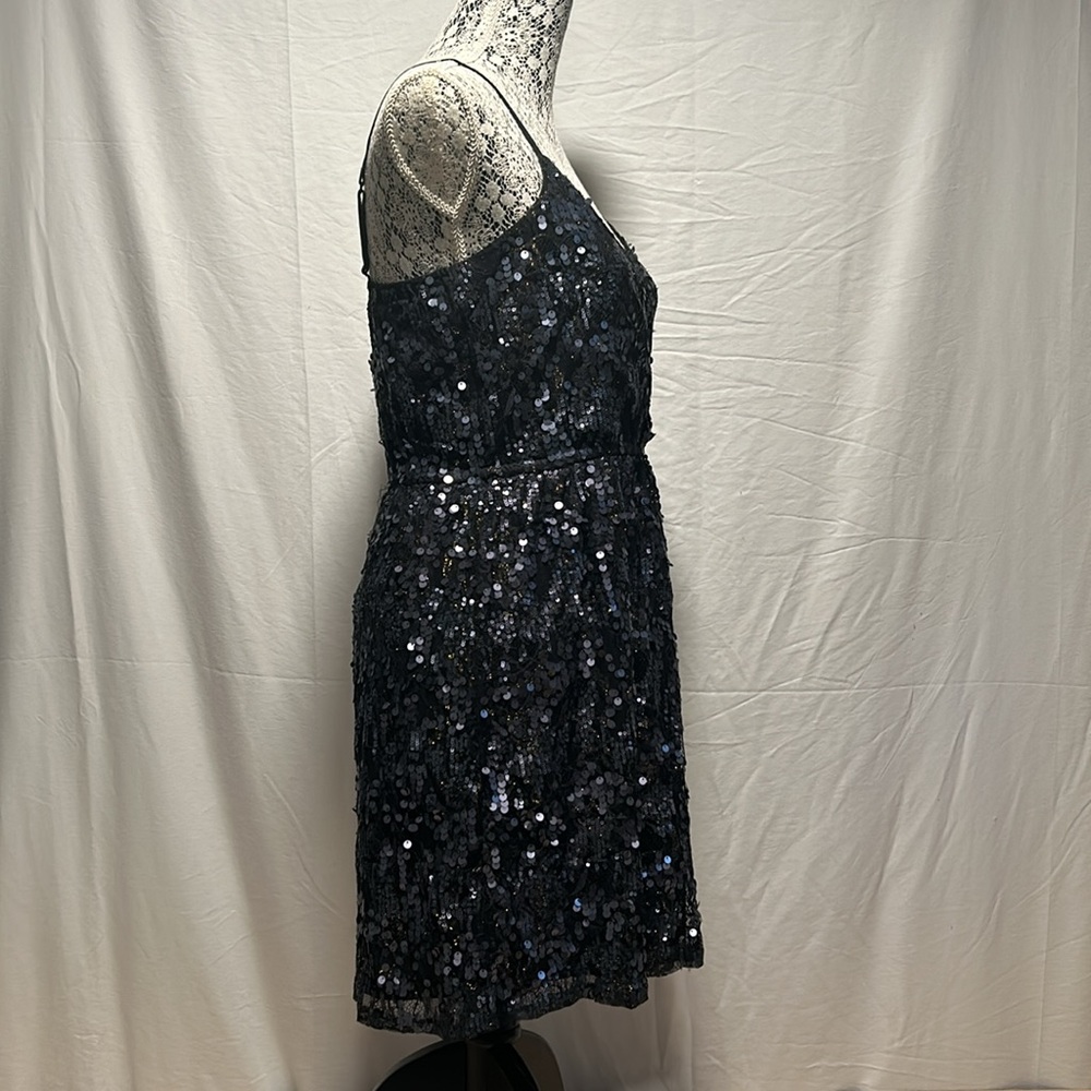 Express Black Sequin Dress Size Medium - Picture 5 of 9